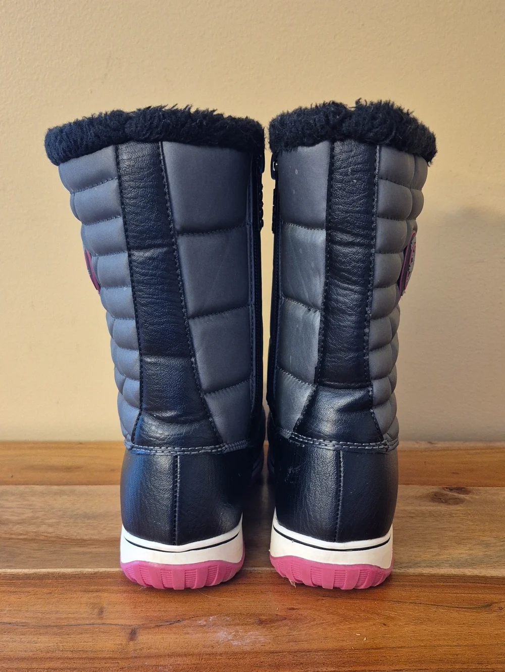 Girls Totes Adventure Gear Winter Snow Boots - Black & Pink - Sz. 3